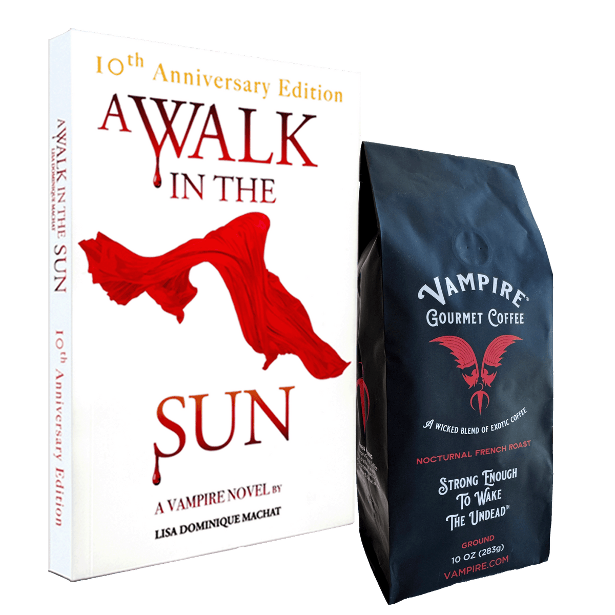 BOOK & BREW COMBO - A WALK IN THE SUN & VAMPIRE COFFEE