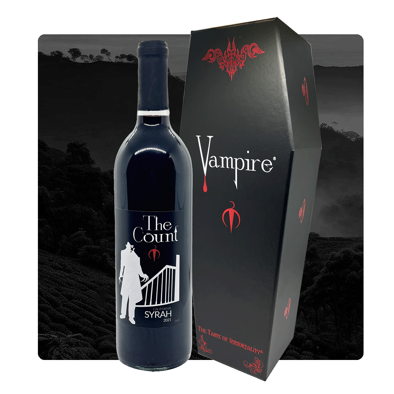 The Count® Syrah With Coffin Box