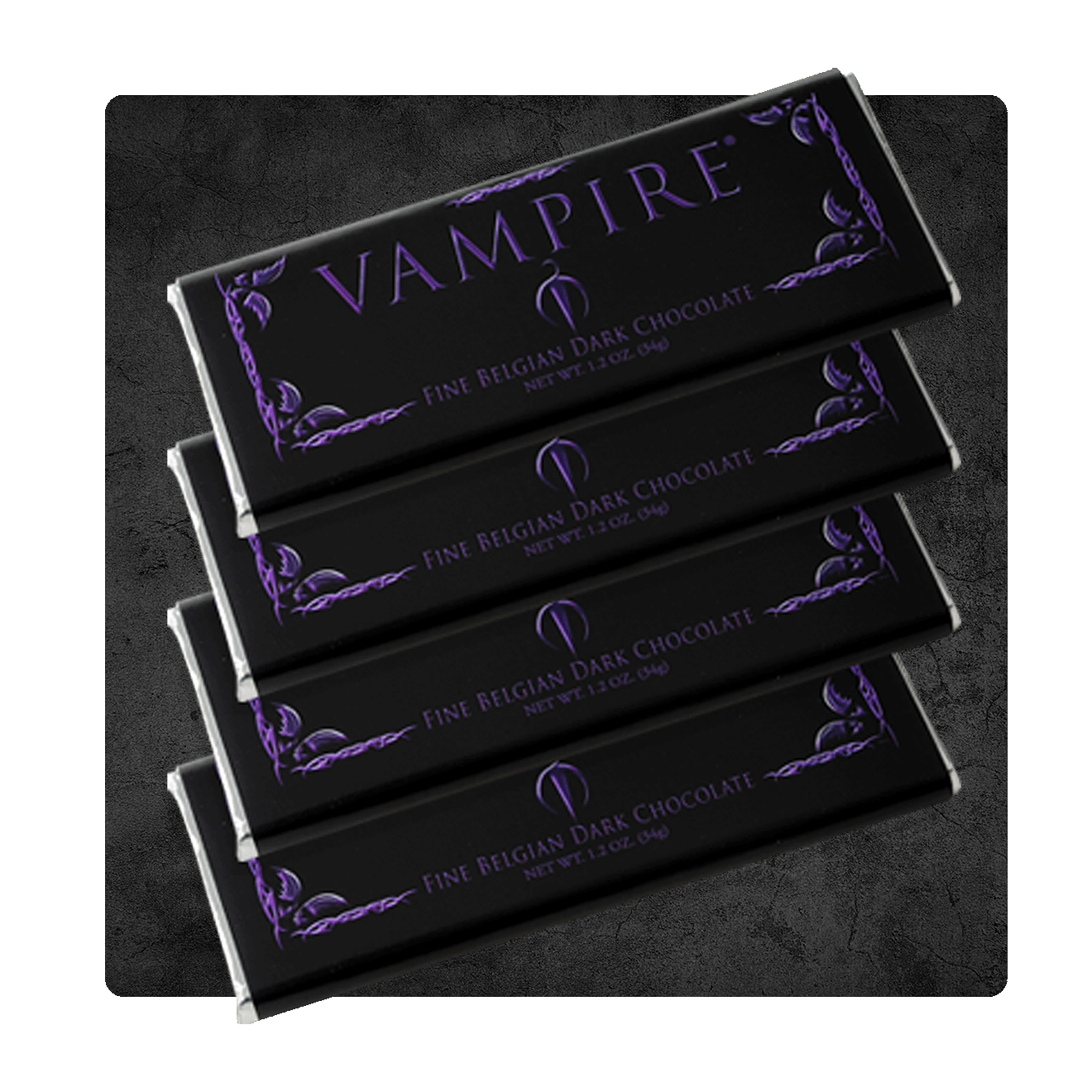Vampire Fine Belgian Chocolate 4 Pack - Dark Chocolate