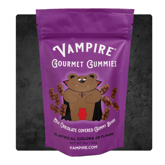 VAMPIRE® GOURMET CHOCOLATE COVERED GUMMY BEARS - 5 oz.