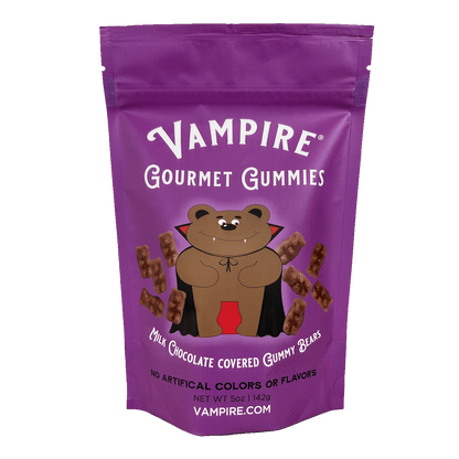 VAMPIRE® GOURMET CHOCOLATE COVERED GUMMY BEARS - 5 oz.