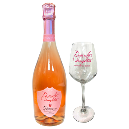 Dracula's Daughter Prosecco Rosé Gift Set With Glass