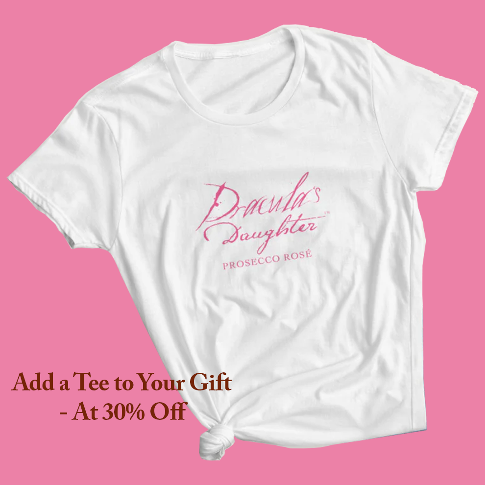 DRACULA'S DAUGHTER, GLASS & NOVEL MOTHER'S DAY GIFT SET