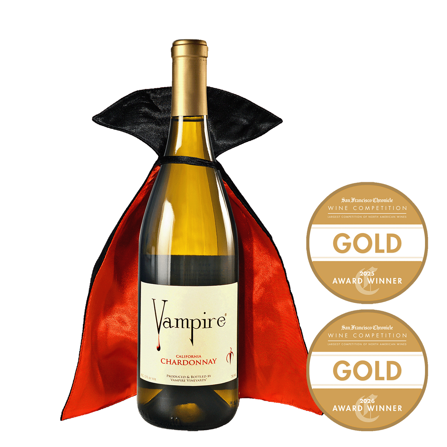 VAMPIRE® CHARDONNAY WITH VAMPIRE WINE CAPE