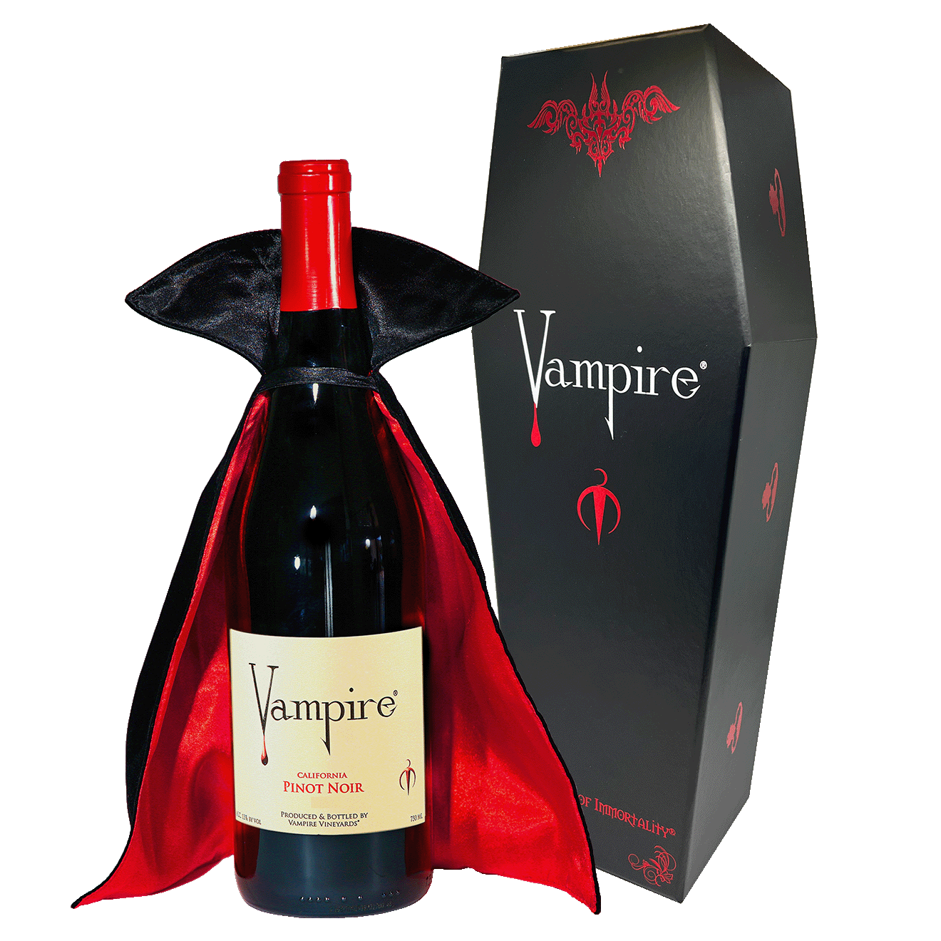 VAMPIRE® PINOT NOIR WITH COFFIN & CAPE