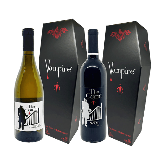 The Count® Syrah and Chardonnay Duo With Coffin Boxes