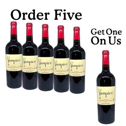 VAMPIRE® CABERNET SAUVIGNON ORDER 5 GET ONE ON US