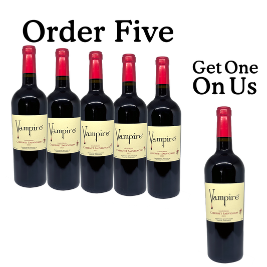 VAMPIRE® CABERNET SAUVIGNON ORDER 5 GET ONE ON US