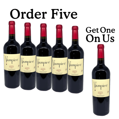 VAMPIRE® MERLOT ORDER 5 GET ONE ON US
