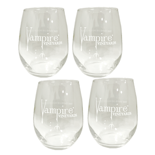 VAMPIRE® STEMLESS WINE GLASS SET OF 4