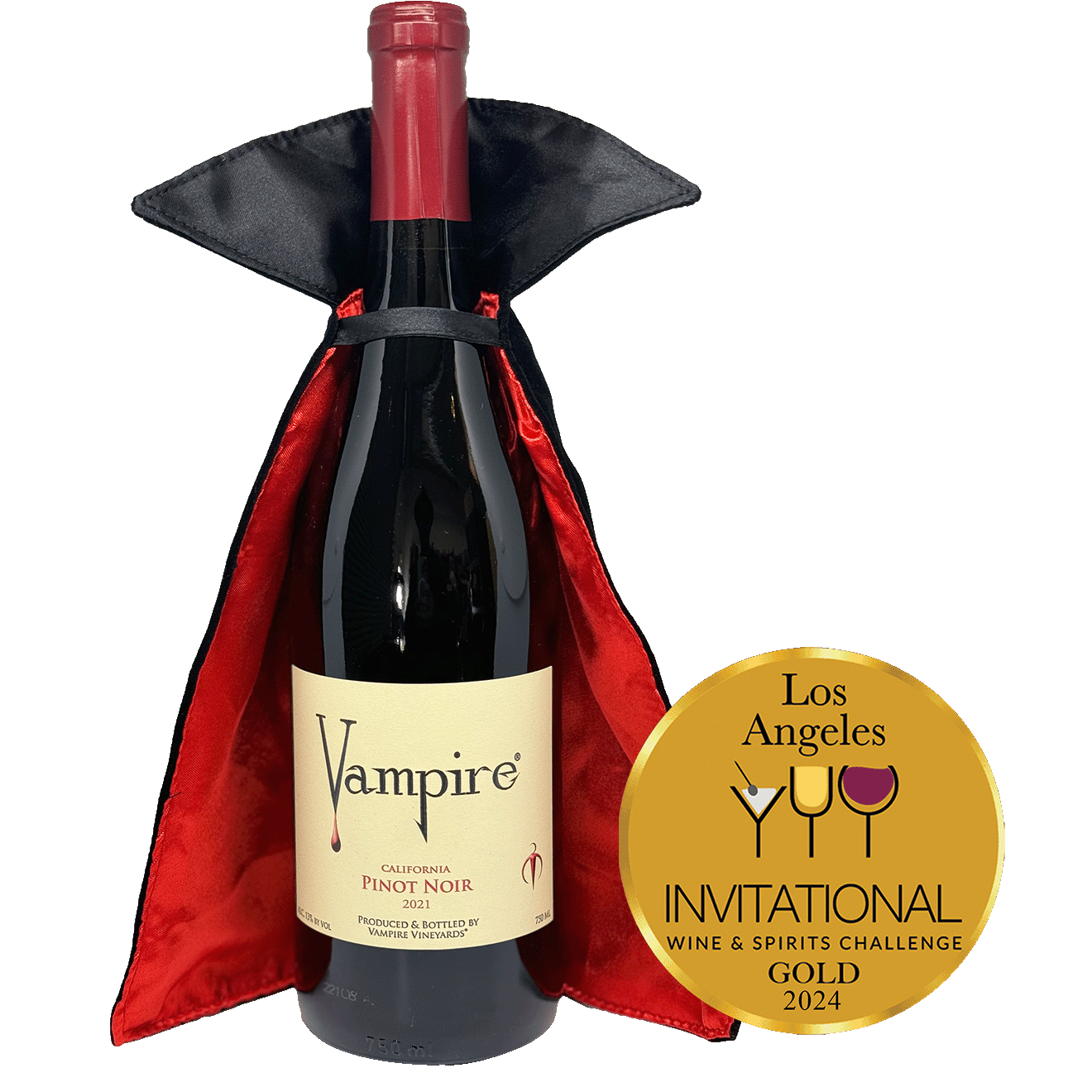 vampire pinot noir with cape and medal.png__PID:99dd2ee7-a254-40e9-a6ca-f11fb631bf6e