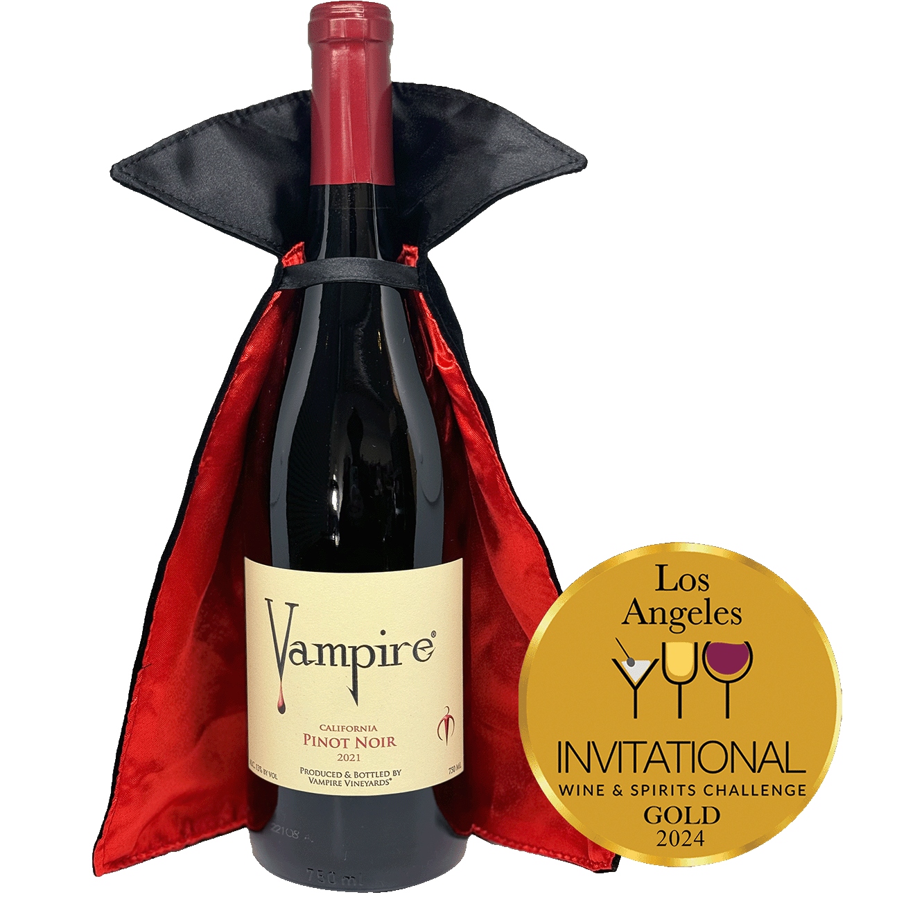 VAMPIRE® PINOT NOIR WITH VAMPIRE WINE CAPE – Vampire.com